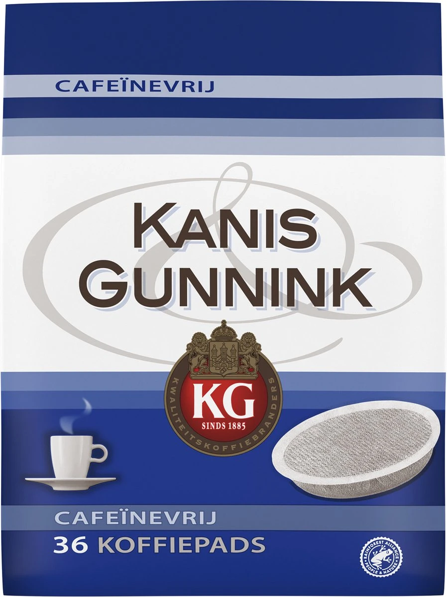 Kanis & Gunnink Cafeïnevrij Koffiepads - 10 X 36 Pads 3 Kanis & Gunnink Cafeïnevrij Koffiepads - 10 X 36 Pads - Afbeelding 3