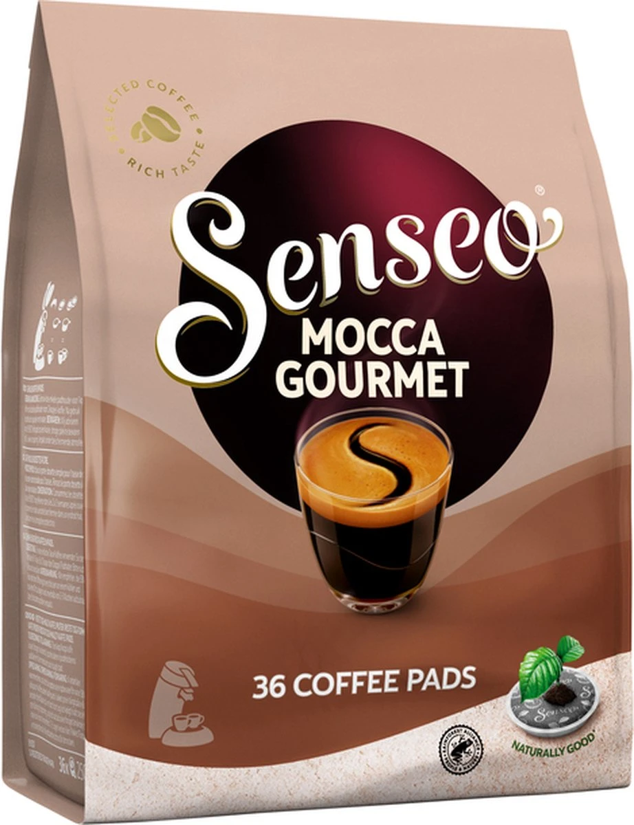 Senseo Mocca Gourmet Koffiepads - 4/9 Intensiteit - 10 X 36 Pads 9 Senseo Mocca Gourmet Koffiepads - 4/9 Intensiteit - 10 X 36 Pads - Afbeelding 9