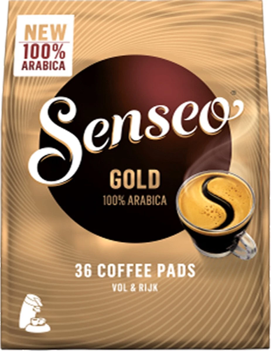 Senseo Gold Koffiepads - 5/9 Intensiteit - 10 X 36 Pads 11 Senseo Gold Koffiepads - 5/9 Intensiteit - 10 X 36 Pads - Afbeelding 11