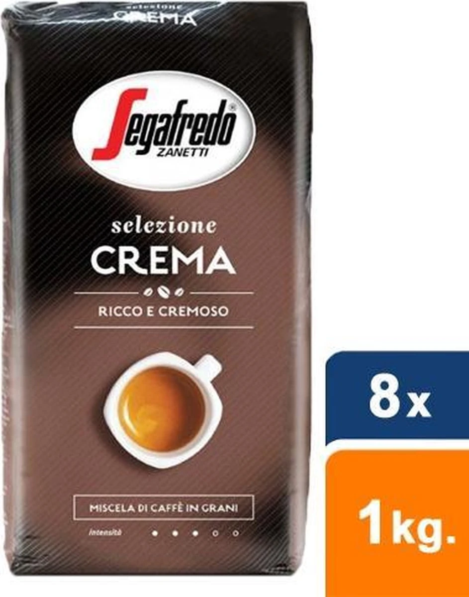 Segafredo Selezione Crema Koffiebonen - 8 X 1 Kg 3 Segafredo Selezione Crema Koffiebonen - 8 X 1 Kg - Afbeelding 3