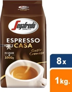 Segafredo Espresso Casa Koffiebonen - 8 X 1 Kg 9 Segafredo Espresso Casa Koffiebonen - 8 X 1 Kg -Koffie Korting Winkel 947x1200 1