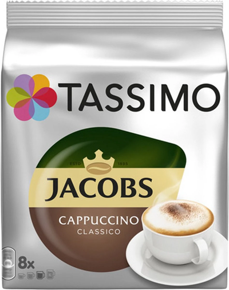 Tassimo - Jacobs Cappuccino Classico - 5x 8 T-Discs 2 Tassimo - Jacobs Cappuccino Classico - 5x 8 T-Discs - Afbeelding 2