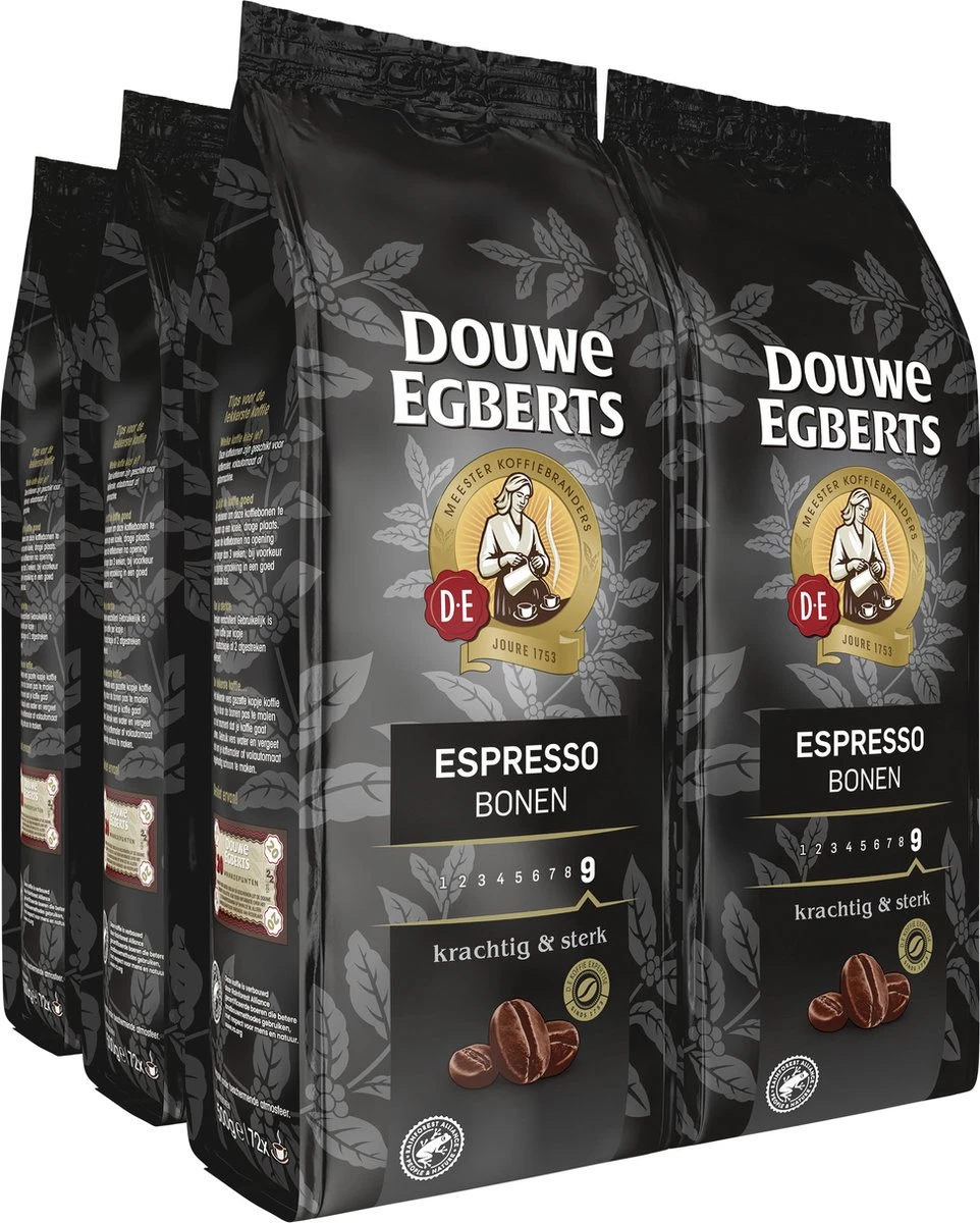 Douwe Egberts Espresso Koffiebonen - 4 X 500 Gram 1 Douwe Egberts Espresso Koffiebonen - 4 X 500 Gram