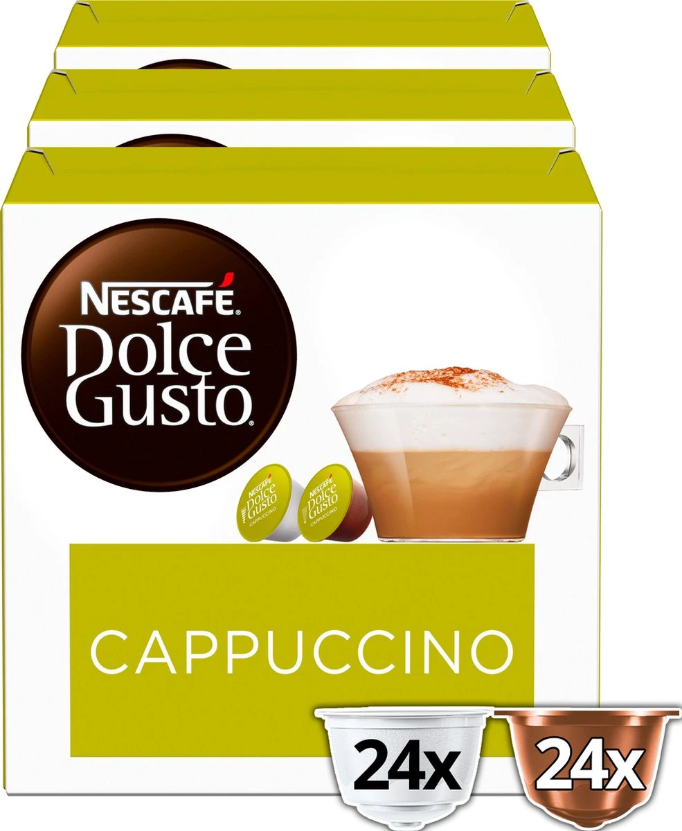 Nescafé Dolce Gusto Cappuccino Capsules - 48 Koffiecups 2 Nescafé Dolce Gusto Cappuccino Capsules - 48 Koffiecups - Afbeelding 2