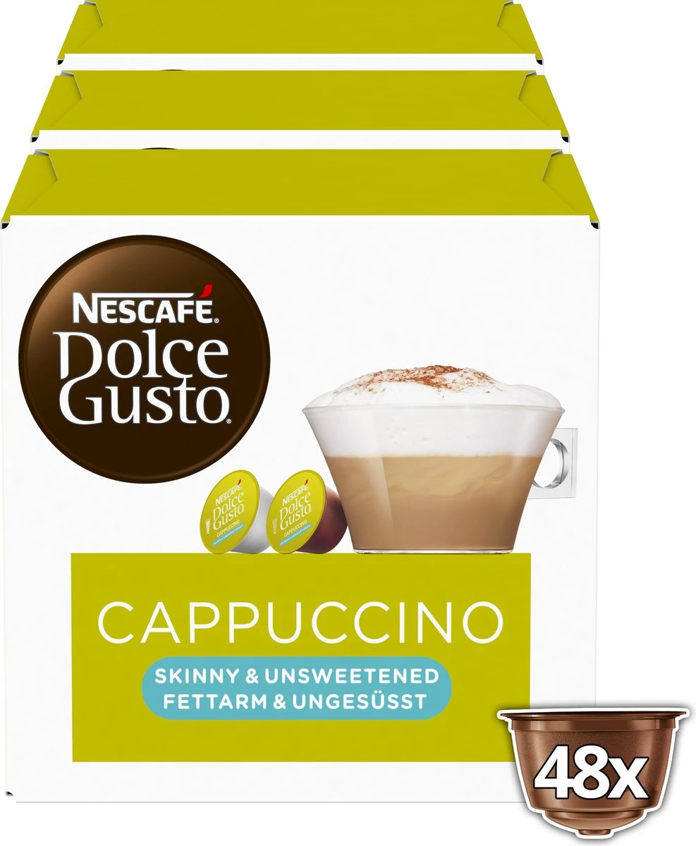 Nescafé Dolce Gusto Cappuccino Light Capsules - 48 Koffiecups 2 Nescafé Dolce Gusto Cappuccino Light Capsules - 48 Koffiecups - Afbeelding 2